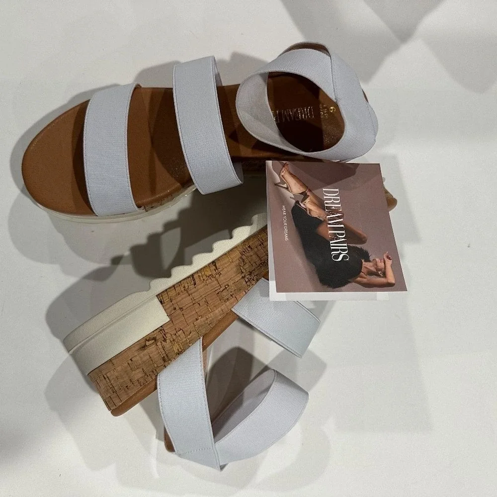 DREAM PAIRS Casual Platform Sandals‎ - Size 9 - NEW IN BOX.